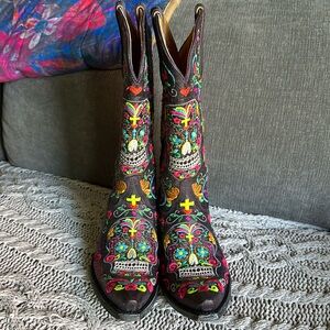 Old Gringo Skull boots 7.5